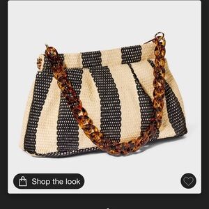 A New Day NWOT Black and Tan Clutch